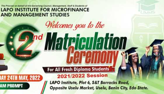 2021/2022 Matriculation Ceremony